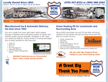 Tablet Screenshot of leominstericeandoil.com